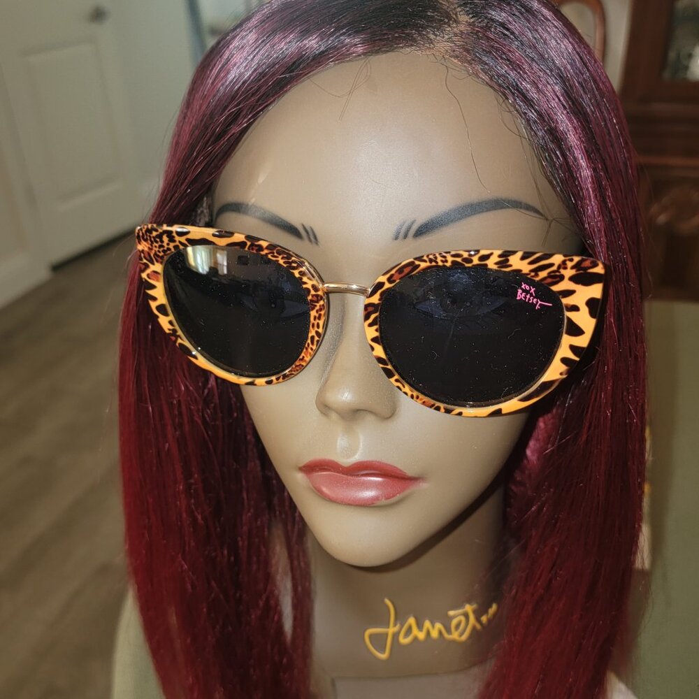 Betsey Johnson Cat Eye Sunglasses Leopard Print